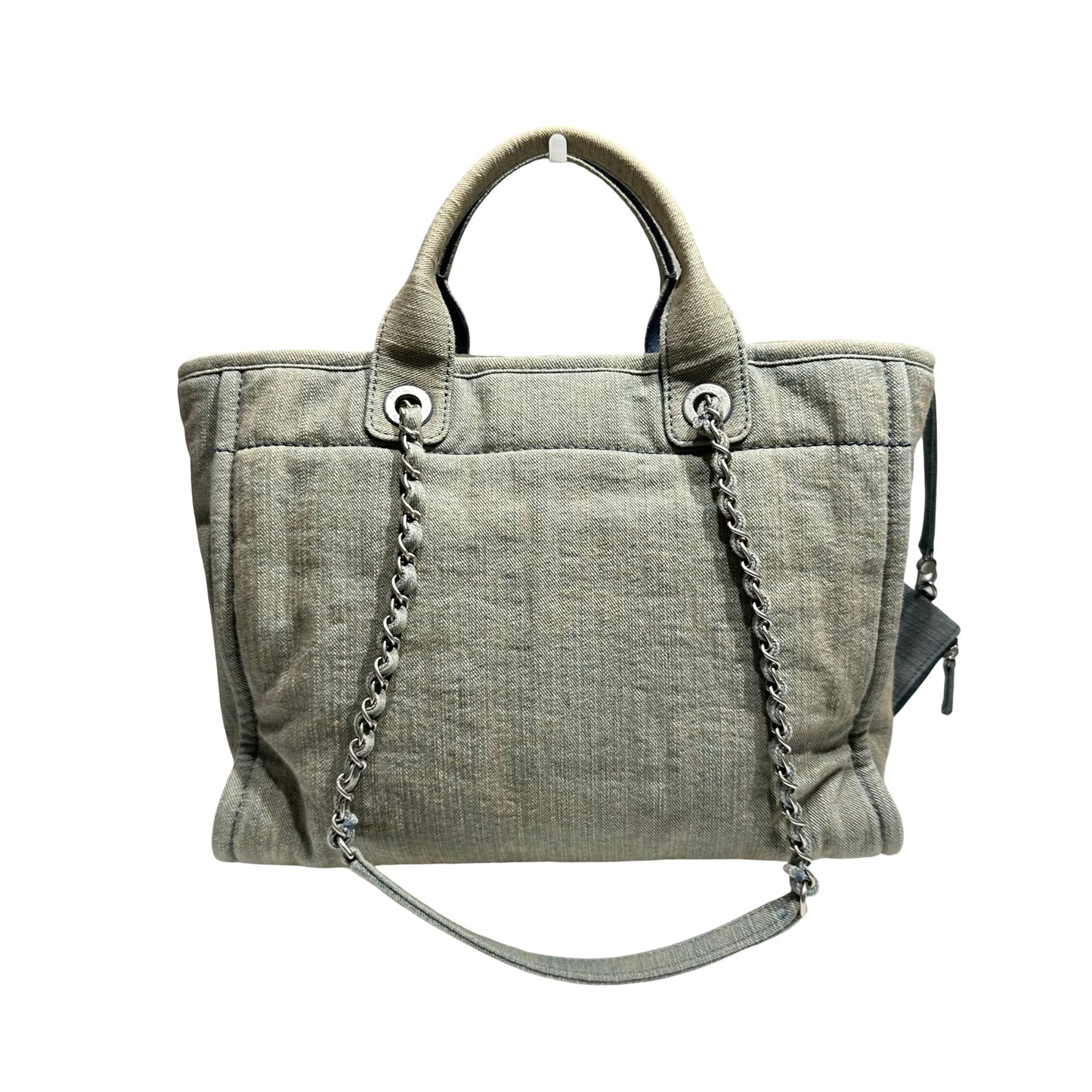 CHANEL NEW DEAUVILLE TOTE SMALL DENIM PHW [3000158]