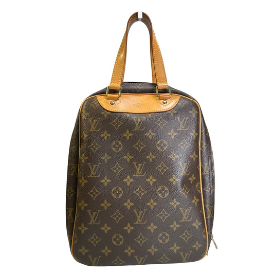 Used LOUIS VUITTON Monogram Canvas Montsouris Handbag Brown GHW