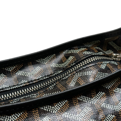 Used GOYARD Monogram BOHEME HOBO Hobo Bag Black Brown White