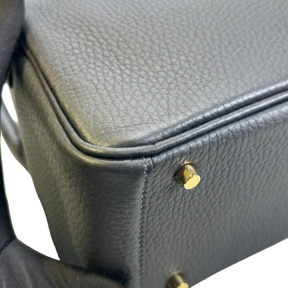 Brand New HERMES Clemence Mini Lindy Handbag Caban GHW