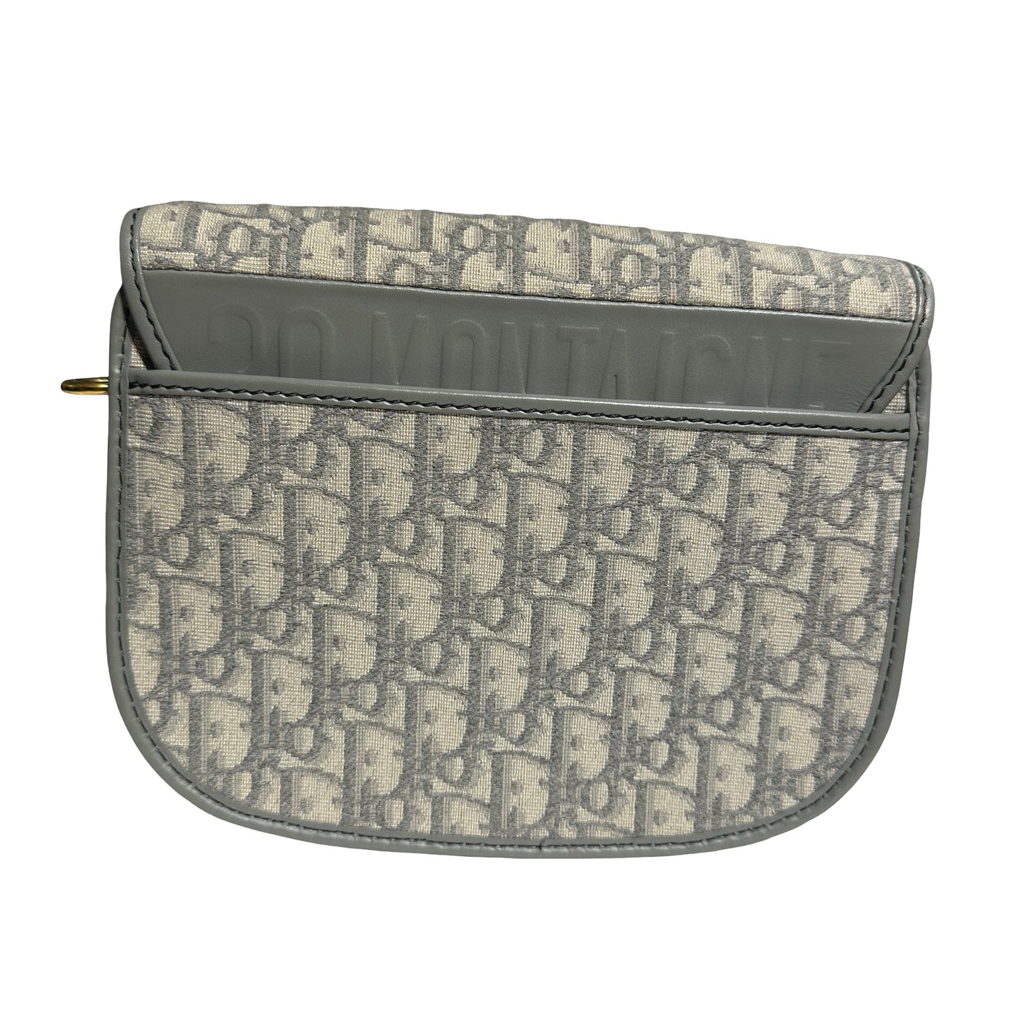 Used DIOR Grey White GHW Used Dior Bobby Cross Body Bag Gray GHW