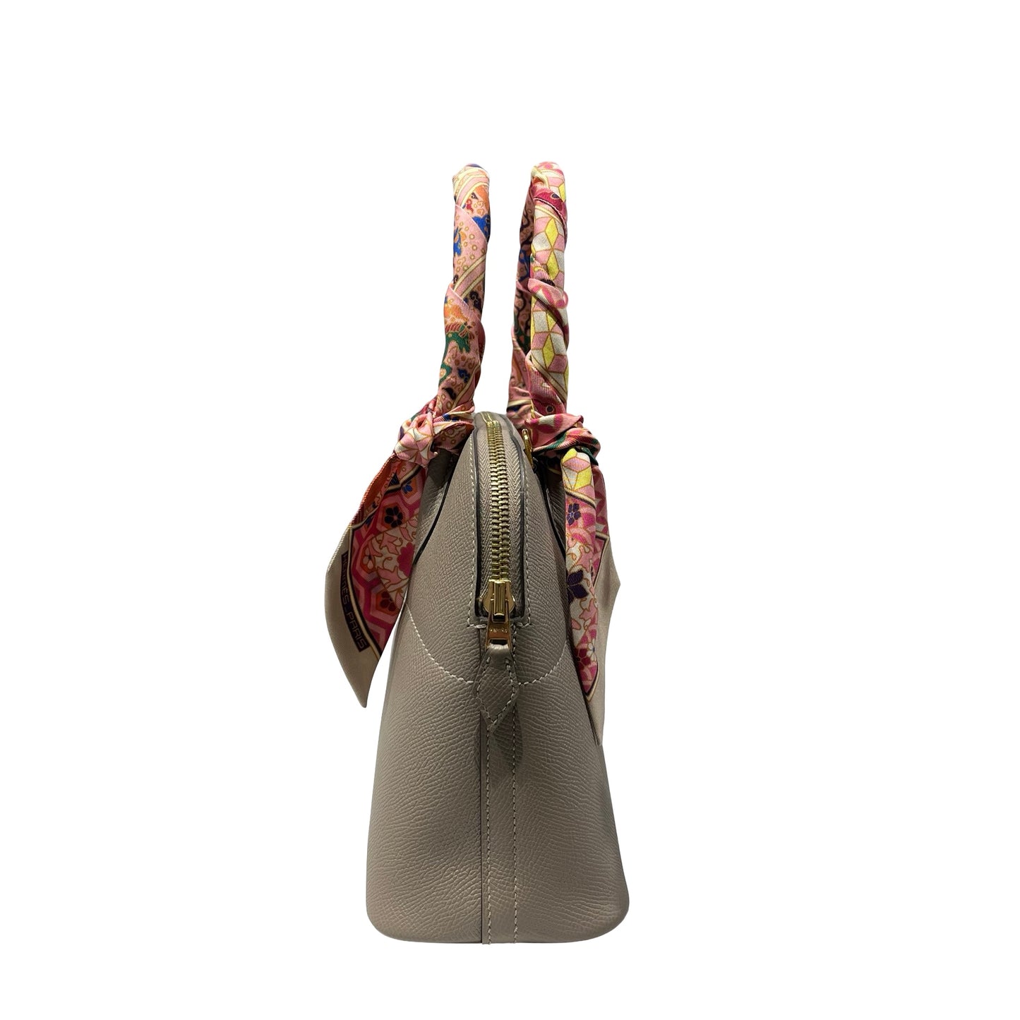 Used Hermès BOLIDE 27 Tote Bag Etoupe (18) GHW