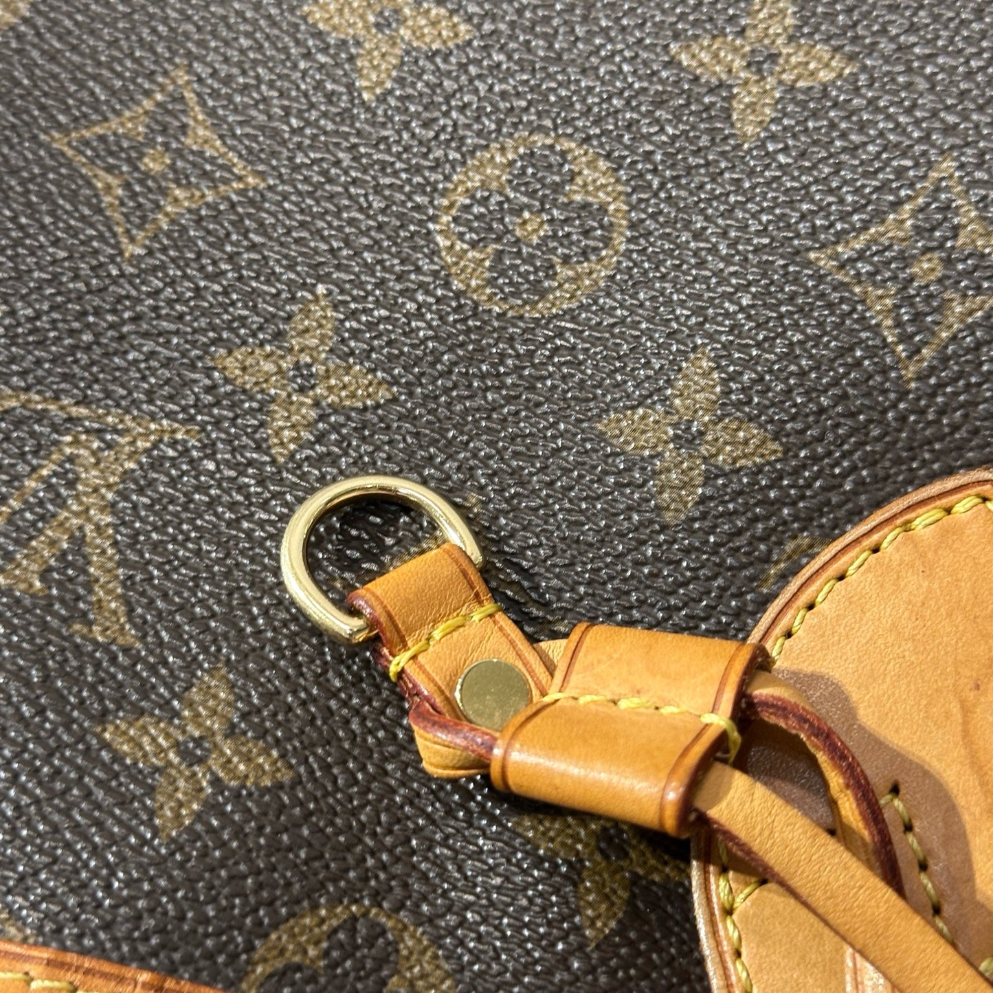 Used Louis Vuitton Monogram Eclipse Canvas Neverfull GM Shoulder Bag Brown GHW