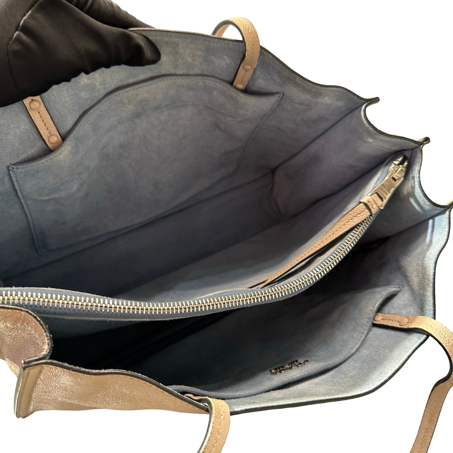 Used PRADA Shoulder Shoulder Bag Brown PHW