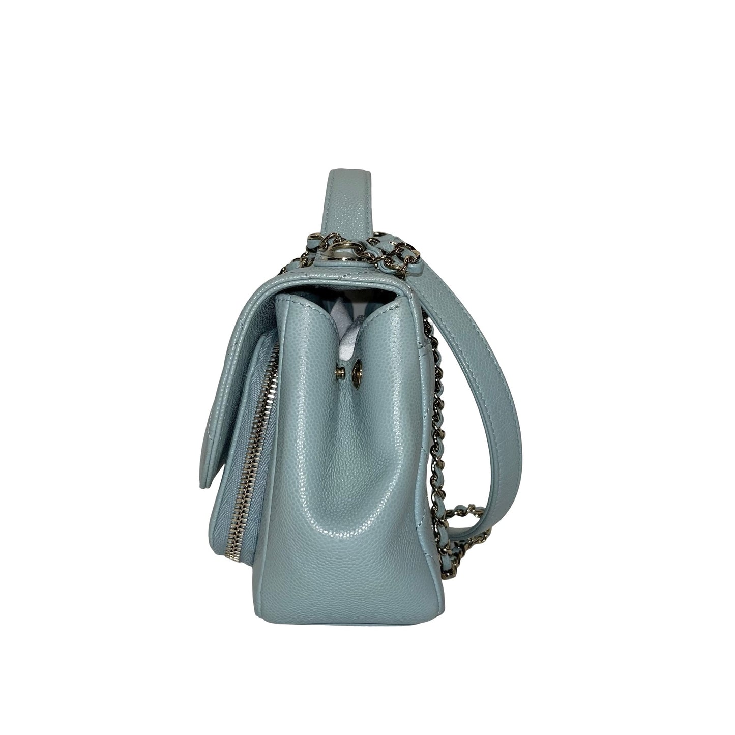 CHANEL AFFINITY BLUE GHW CAVIAR CHAIN SHOULDER BAG [3001753]