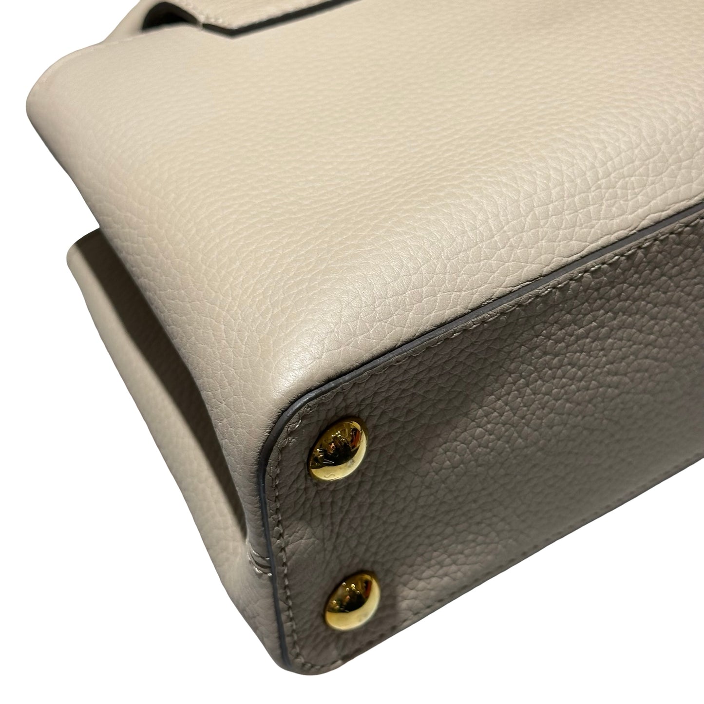 Used LOUIS VUITTON Capucines BB Two Way Shoulder Bag Grey GHW