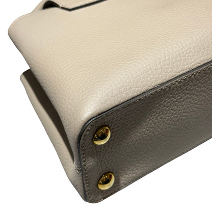 Used LOUIS VUITTON Capucines BB Two Way Shoulder Bag Grey GHW