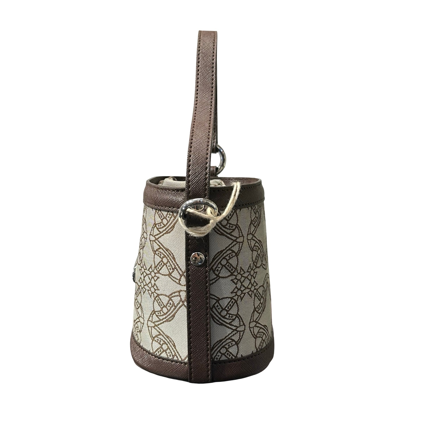 Used VIVIENNE WESTWOOD Betty Small Bucket Bucket Bag Brown PHW