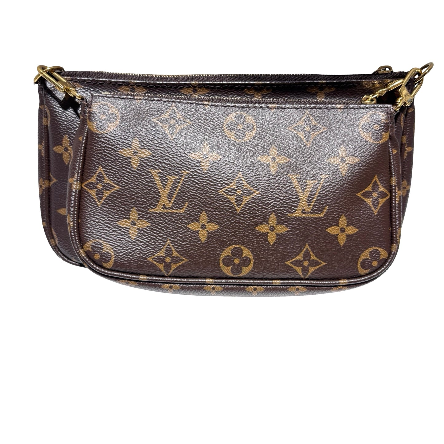 Used LOUIS VUITTON Monogram Canvas Multi Pochette Accessoires Shoulder Bag Pink