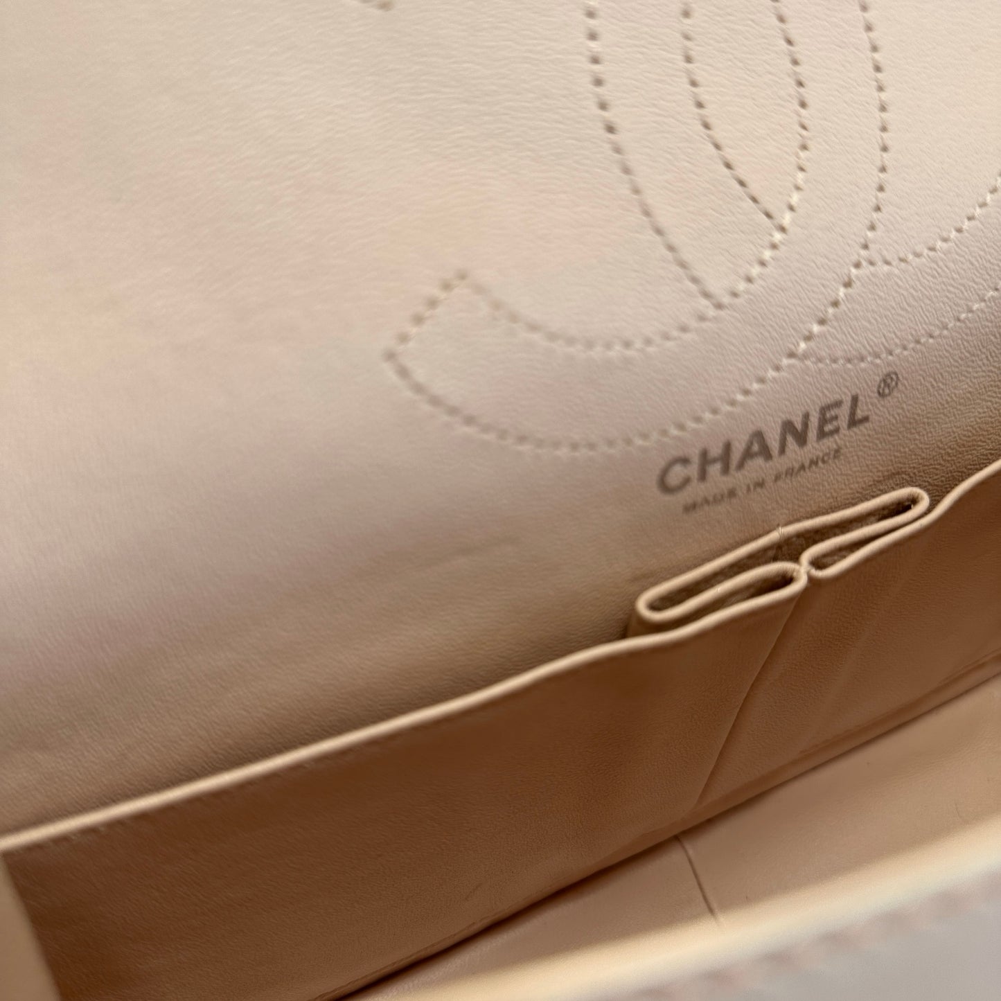 Used CHANEL Quilted 2.55 Reissue Shoulder Bag Pink Cream Ombre
