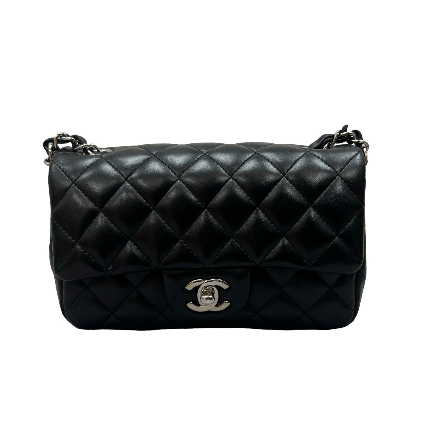 Used Chanel Classic Flap 20 Black PHW