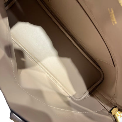 Used Hermès BOLIDE 27 Tote Bag Etoupe (18) GHW