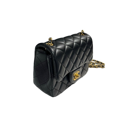 CHANEL MINI FLAP 17CM WITH GOLD BALL [3001177]