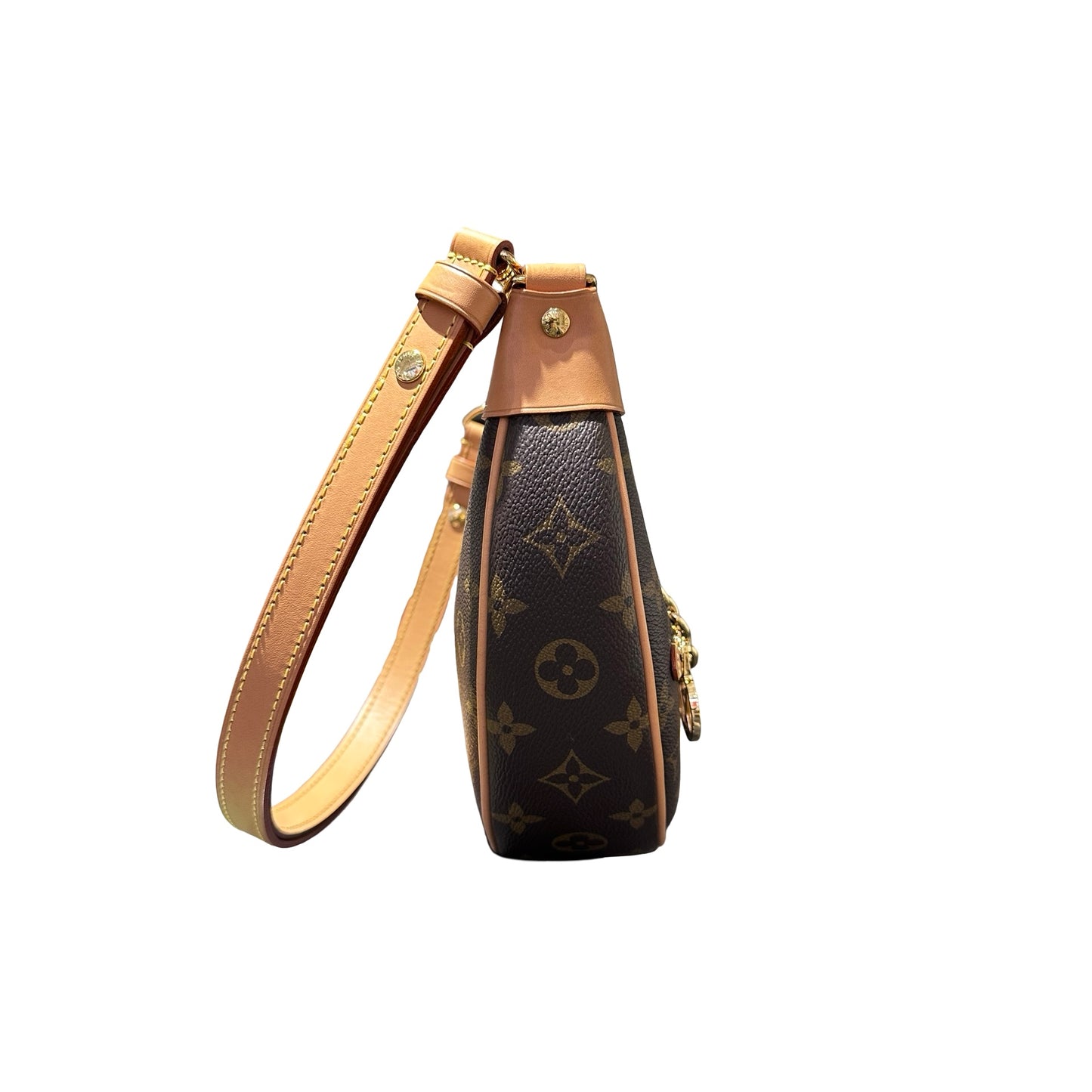 Used LOUIS VUITTON Monogram coated canvas Loop Shoulder Bag GHW Brown