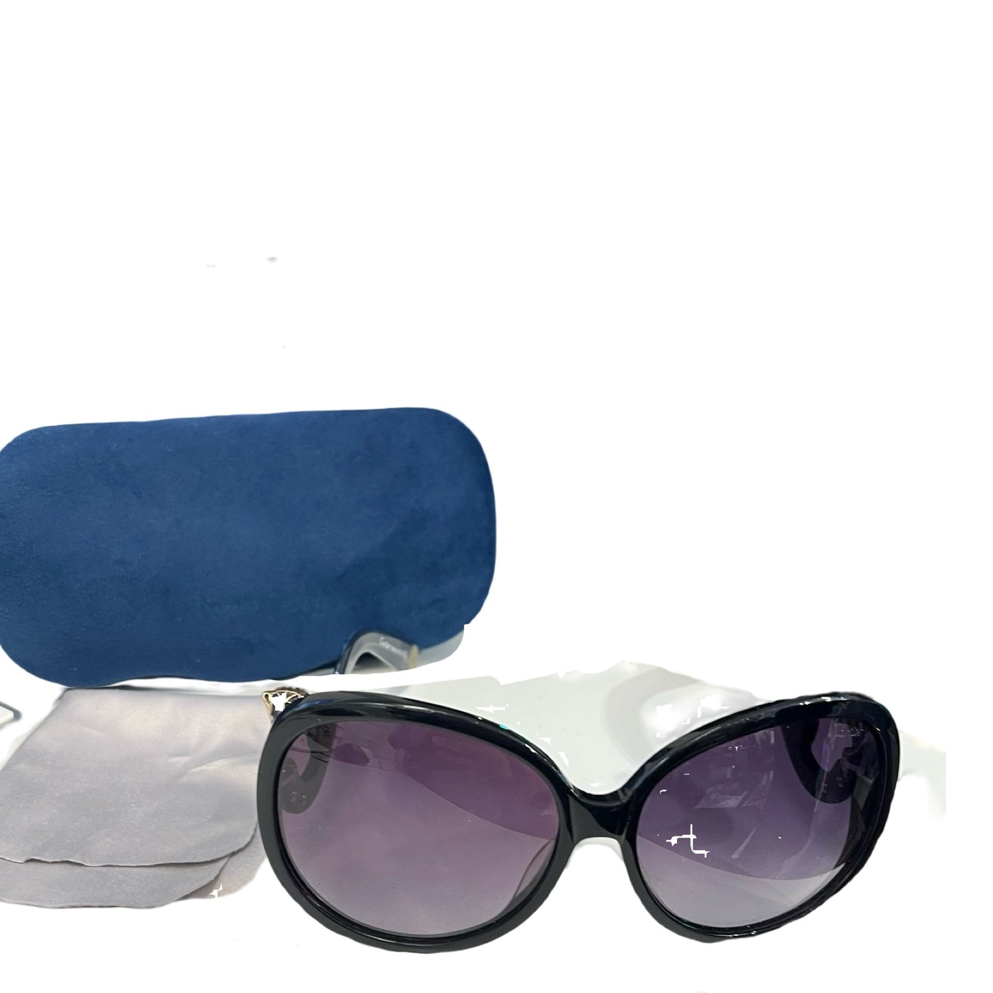 Used CARTIE PVC Sunglasses SUNGLASSES Black Purple