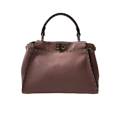 Used Fendi Peekaboo mini Shoulder Bag PHW Pink
