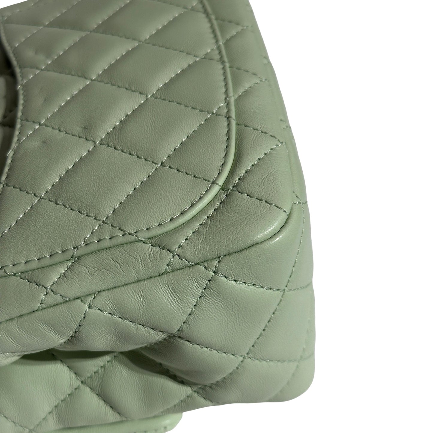 Brand New CHANEL Matelasse Quilted Mini Matelasse Mini Bag Light Green GHW