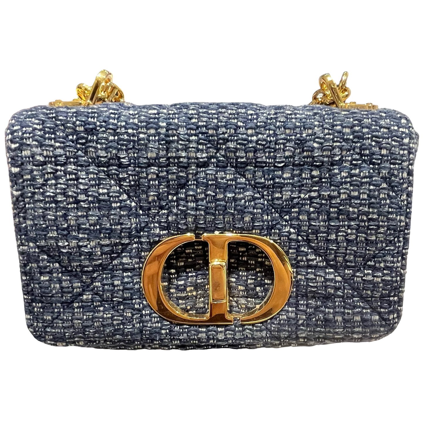 DIOR CARO SMAILL TWEED DARK BLUE [3000613]