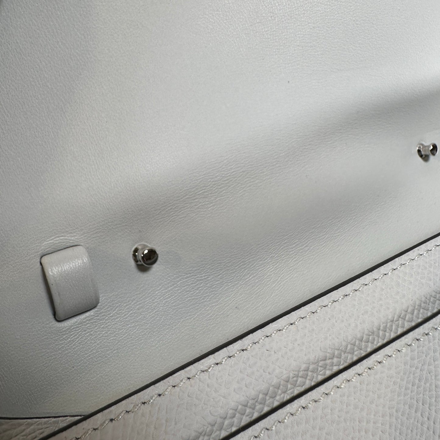 Used HERMES Epsom Constance to go Cross body bag Gris Platine PHW