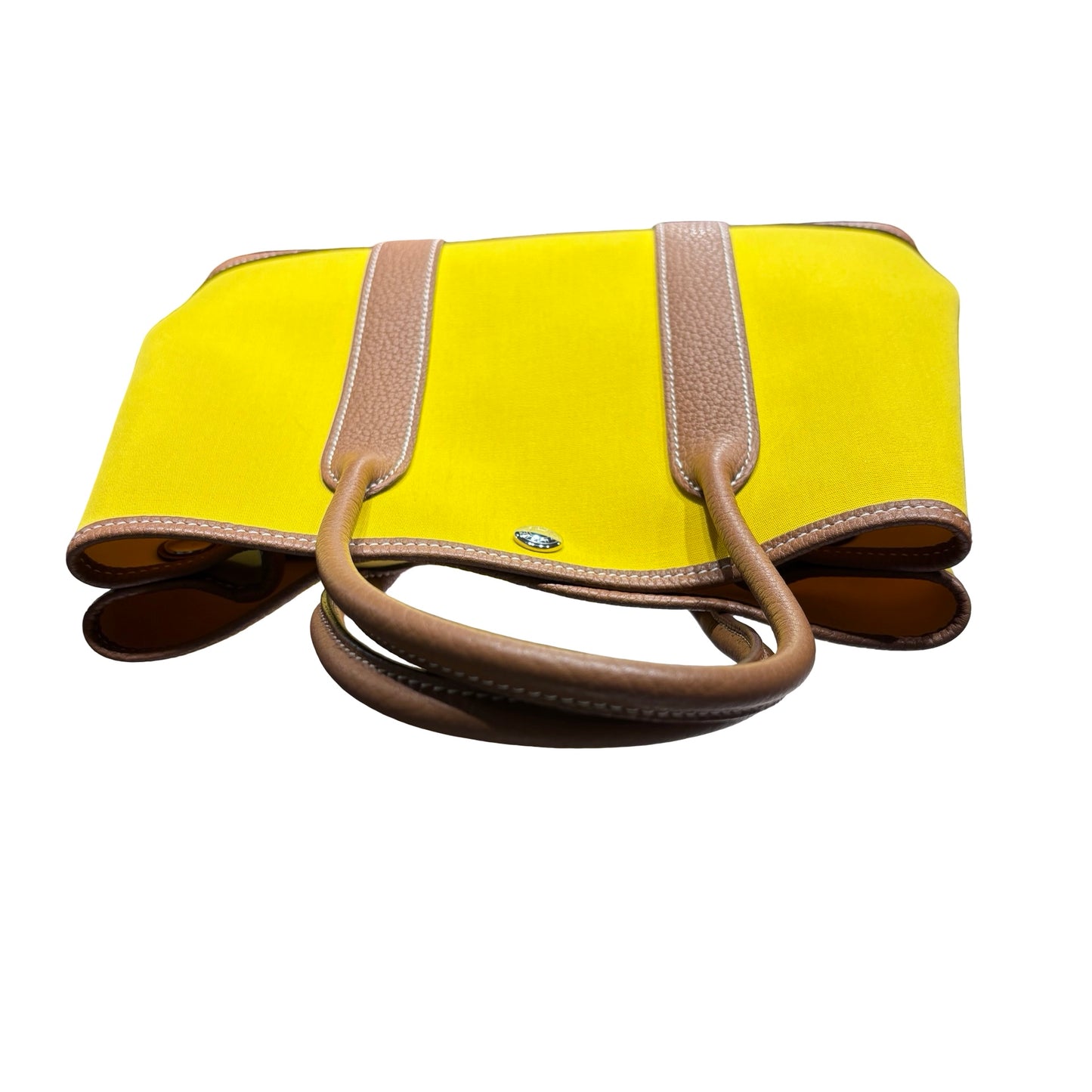 Hermès Garden Party 30 Handbag Yellow PHW