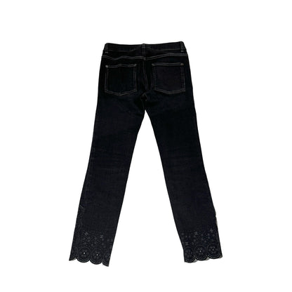 Used CHANEL Denim Jeans Pants Black