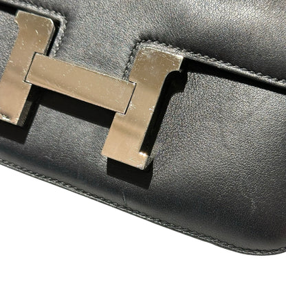 Used HERMÈS Mini Constance Cross Body Bag Black PHW