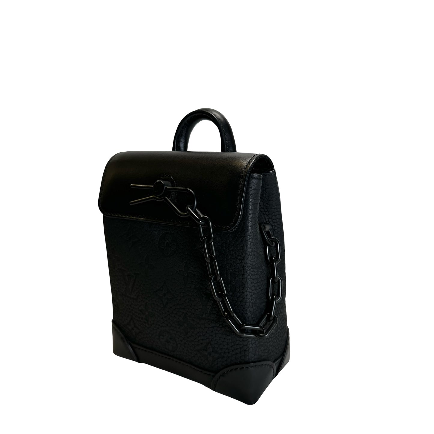 Used LOUIS VUITTON Monogram Leather Shoulder bag Backpack Black