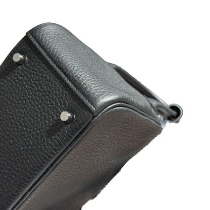 Brand New HERMES Clemence Leather Lindy Mini Handbag Black