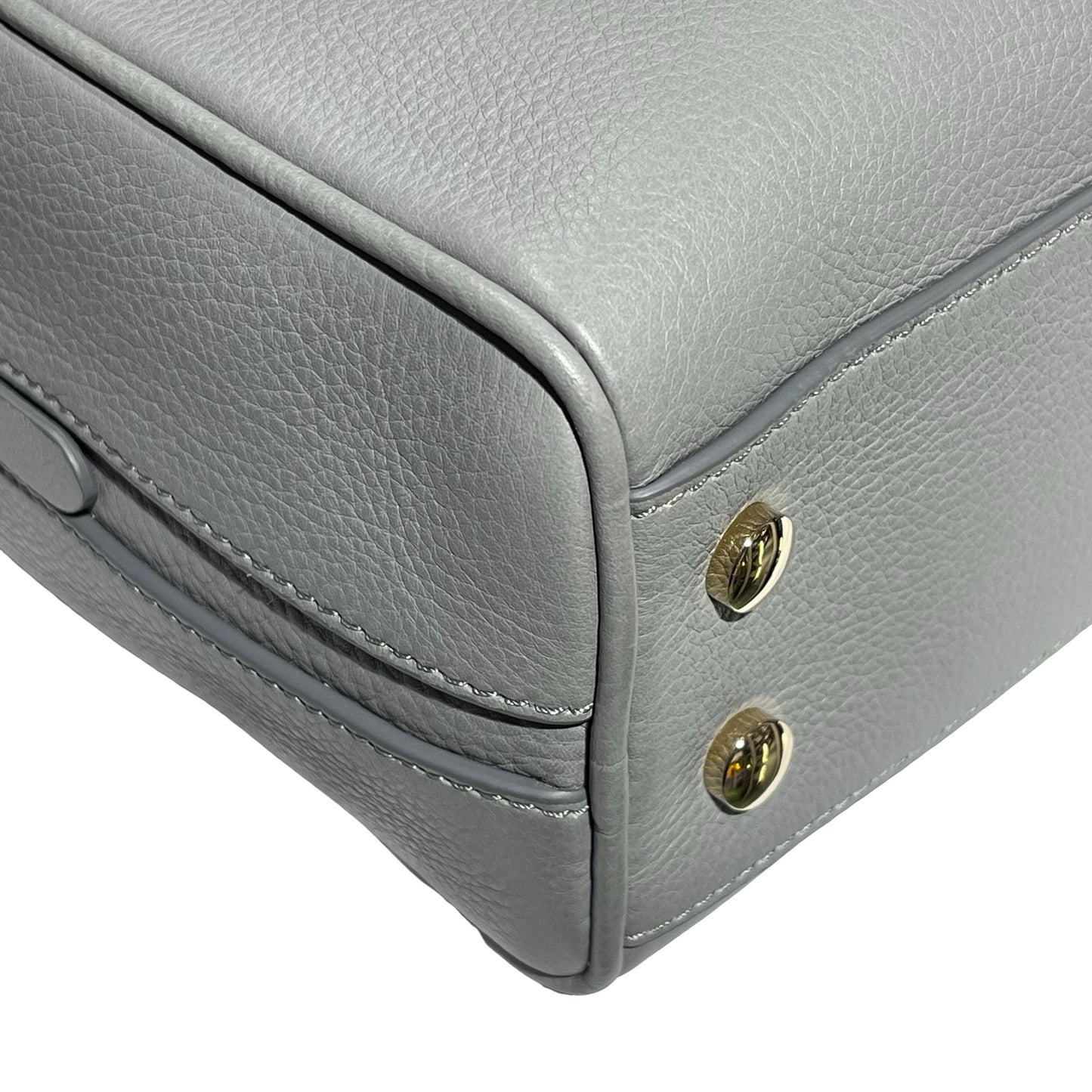 Used BURBERRY Tote Bag Grey GHW