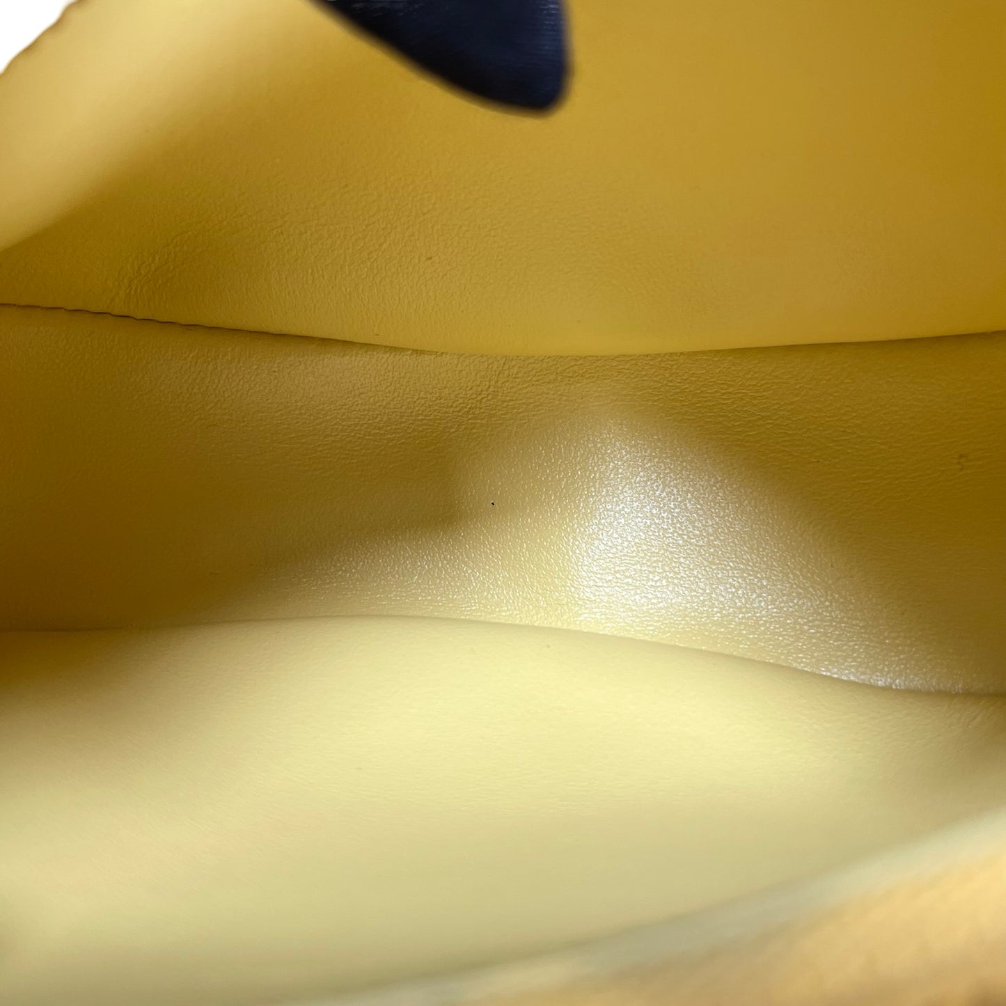 Used CELINE Leather Ava Shoulder Bag Yellow
