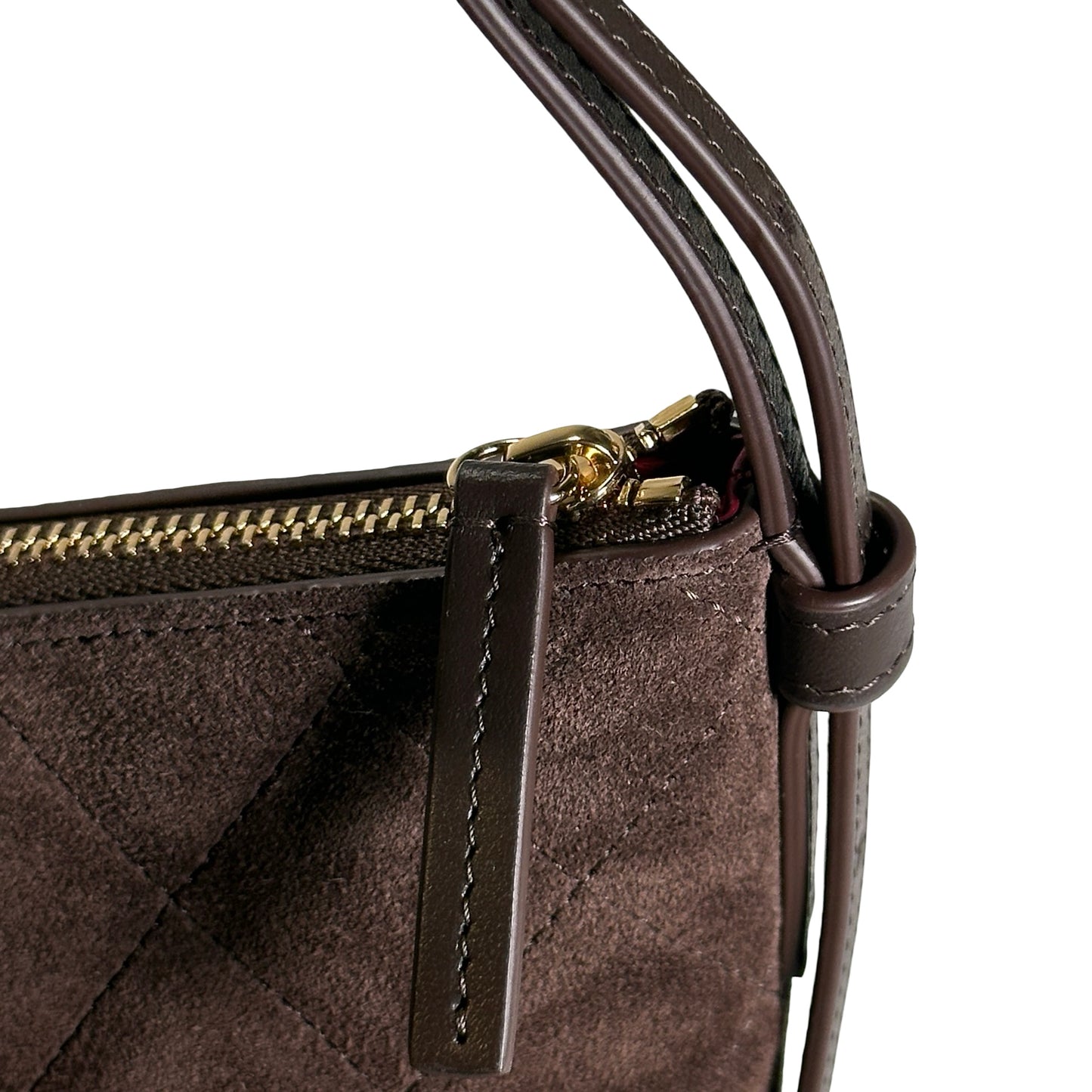 Brand New CHANEL Quilted Suede Quilted Suede Shoulder Bag Shoulder Bag Brown GHW