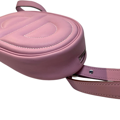 Used HERMES Leather In the Loop Fanny Pack Belt bag Pink