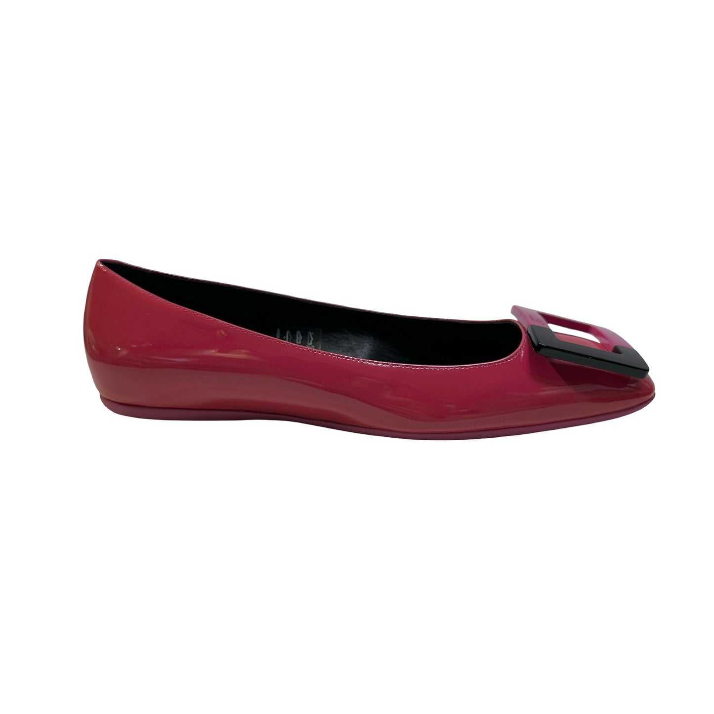Used ROGER VIVIER Patent Leather Belle Vivier Trompette Shoes Red