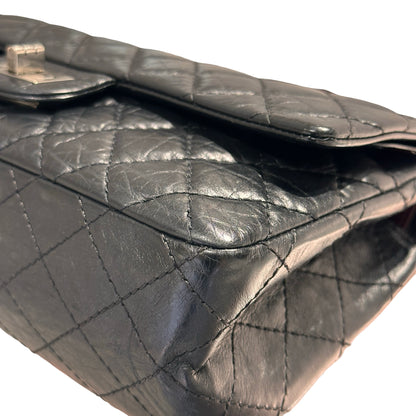 Used CHANEL 2.55 Shoulder Bag Black PHW