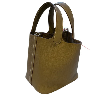 Unused HERMÈS Picotin 18 Tote Bag Etoupe (18) PHW