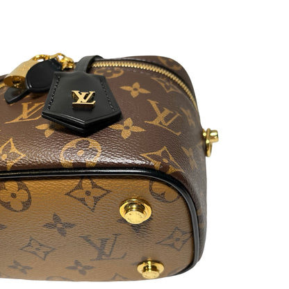 Used LOUIS VUITTON Monogram Reverse Monogram Canvas Vanity PM Monogram/Reverse Monogram Vanity case Brown Light Brown GHW