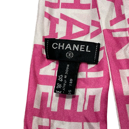 Used CHANEL Twilly Pink
