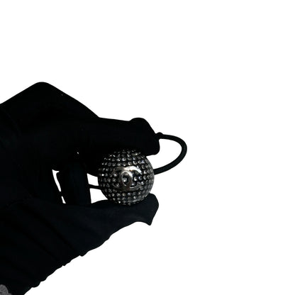 New CHANEL Hair Tie Hair Tie Black PHW