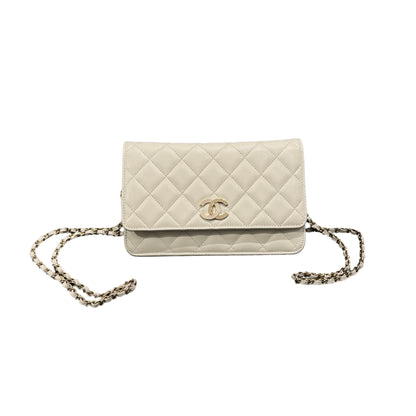 Matelasse Quilted Caviar skin  Wallet on chain [101404]