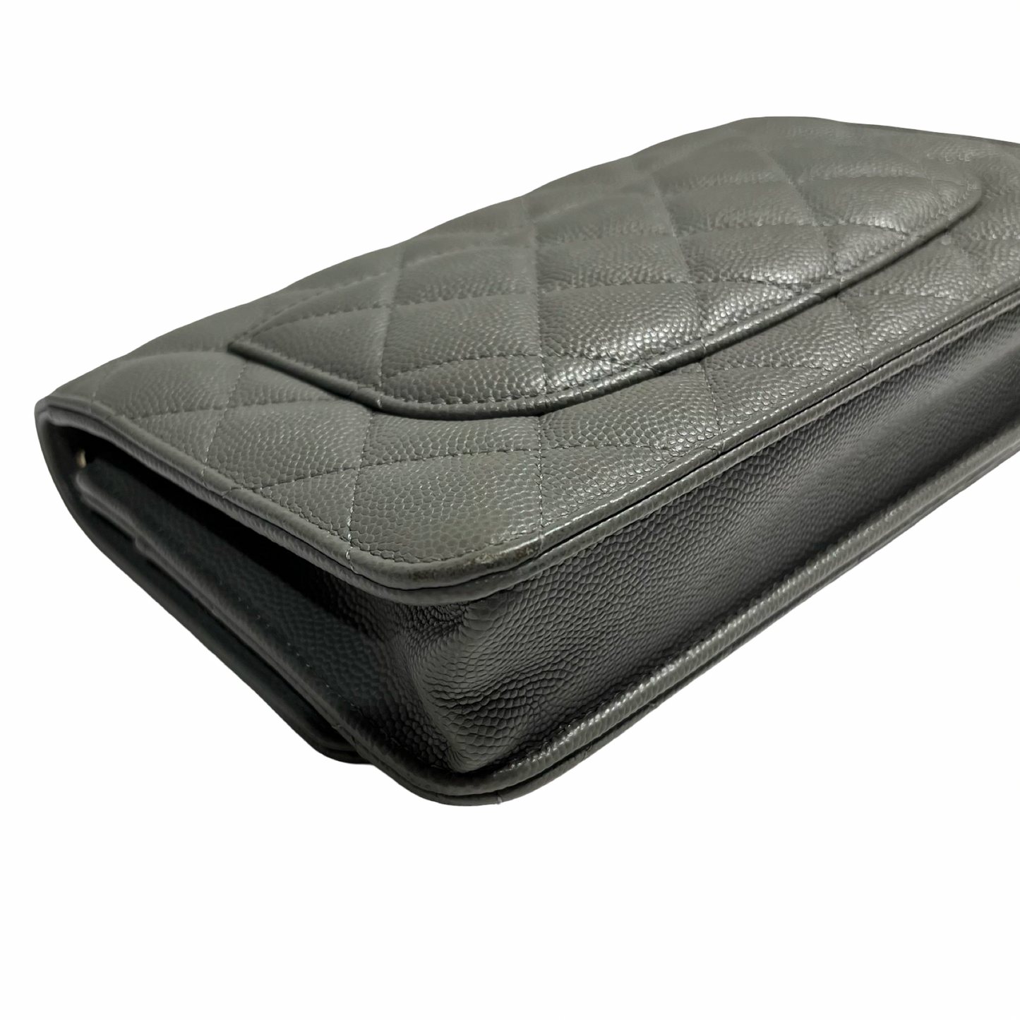 CHANEL WOC GRAY CAVIAR GHW [3000669]