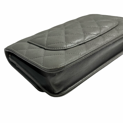 CHANEL WOC GRAY CAVIAR GHW [3000669]