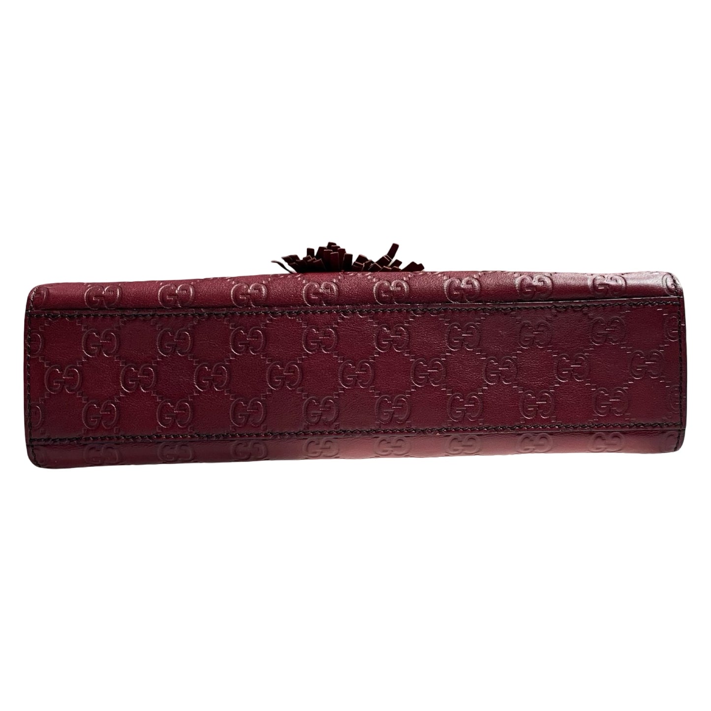 GUCCI GUCCISSIMA EMILY RED CALFSKIN PHW CHAIN SHOULDER BAG [A04201]