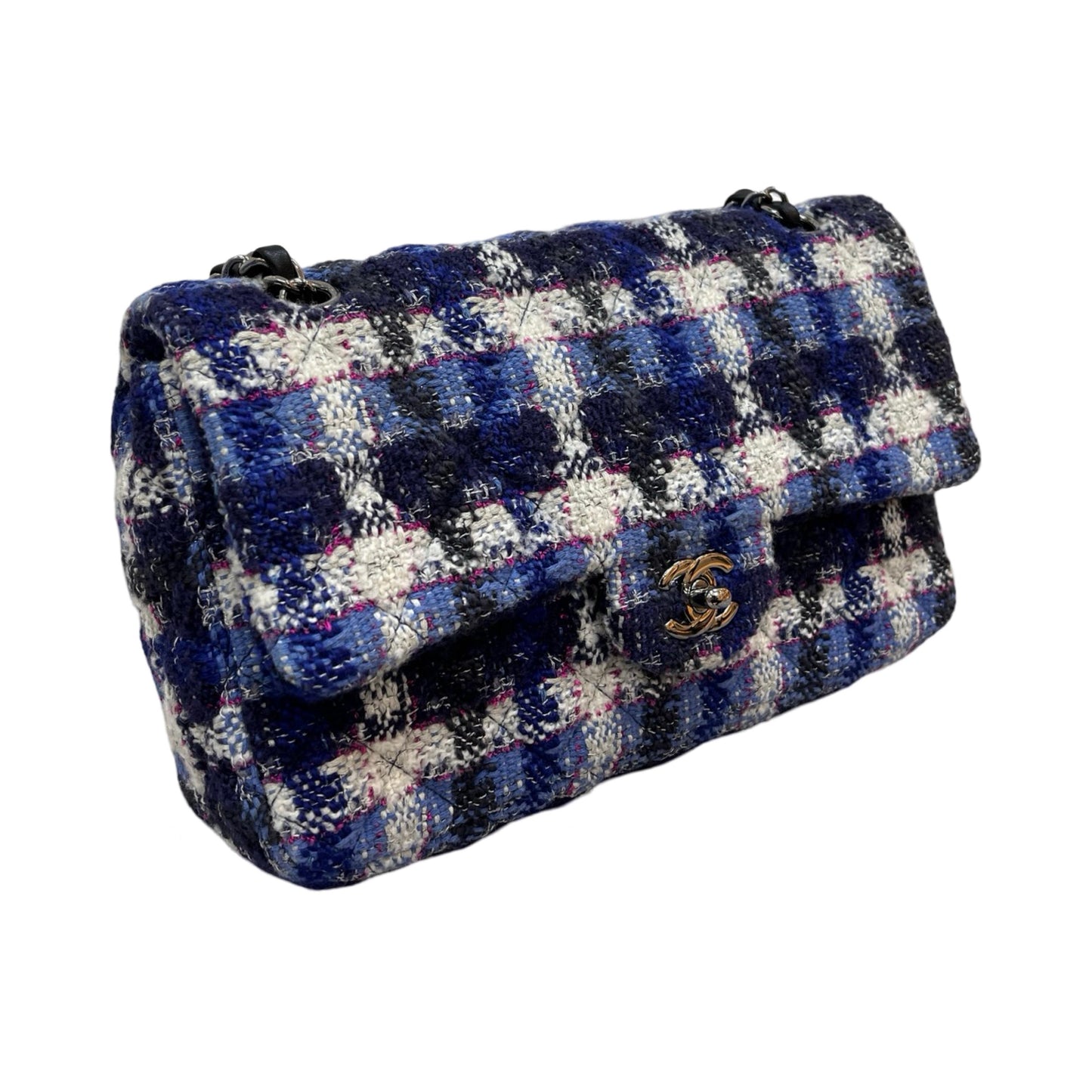 Matelasse Quilted Tweed  Two Way Shoulder Bag [101735]