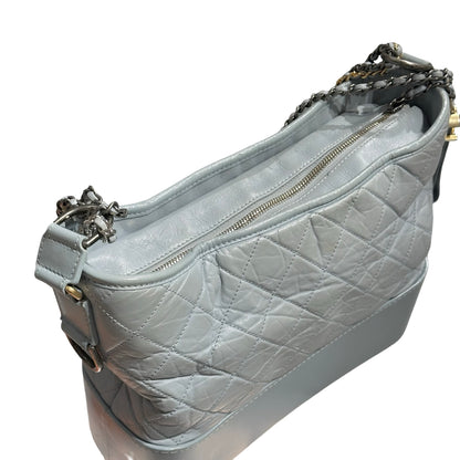 CHANEL GABRIELLE LIGHT BLUE LAMBSKIN  [3000604]