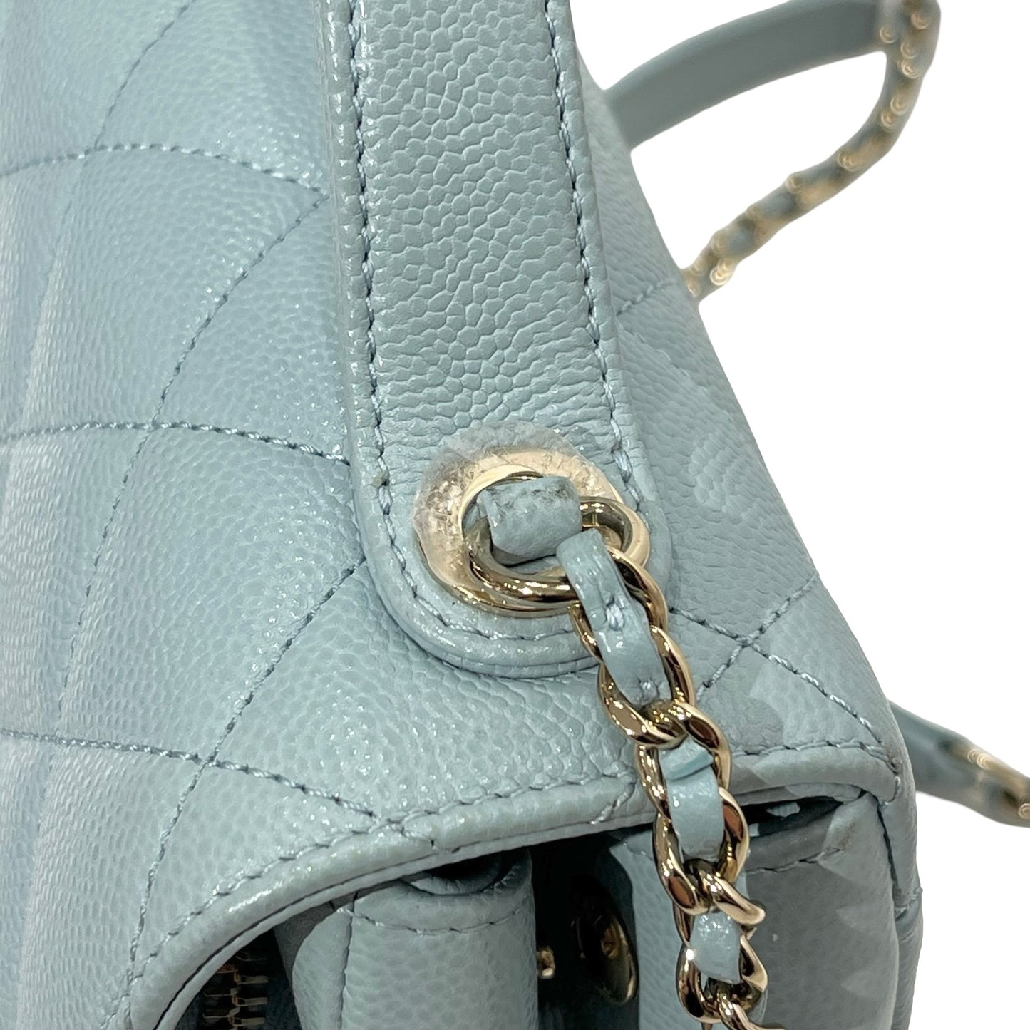 CHANEL AFFINITY BLUE GHW CAVIAR CHAIN SHOULDER BAG [3001753]