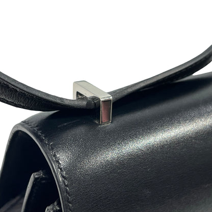Used HERMES Solid color Constance Shoulder Bag Black