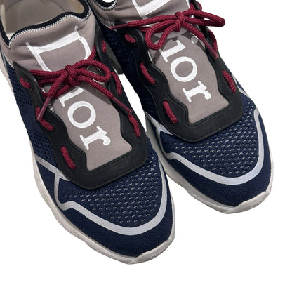 Used DIOR Sneakers Shoes Navy Blue Red