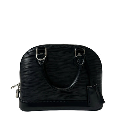 Used Louis Vuitton Epi Leather Alma BB Shoulder Bag Black PHW