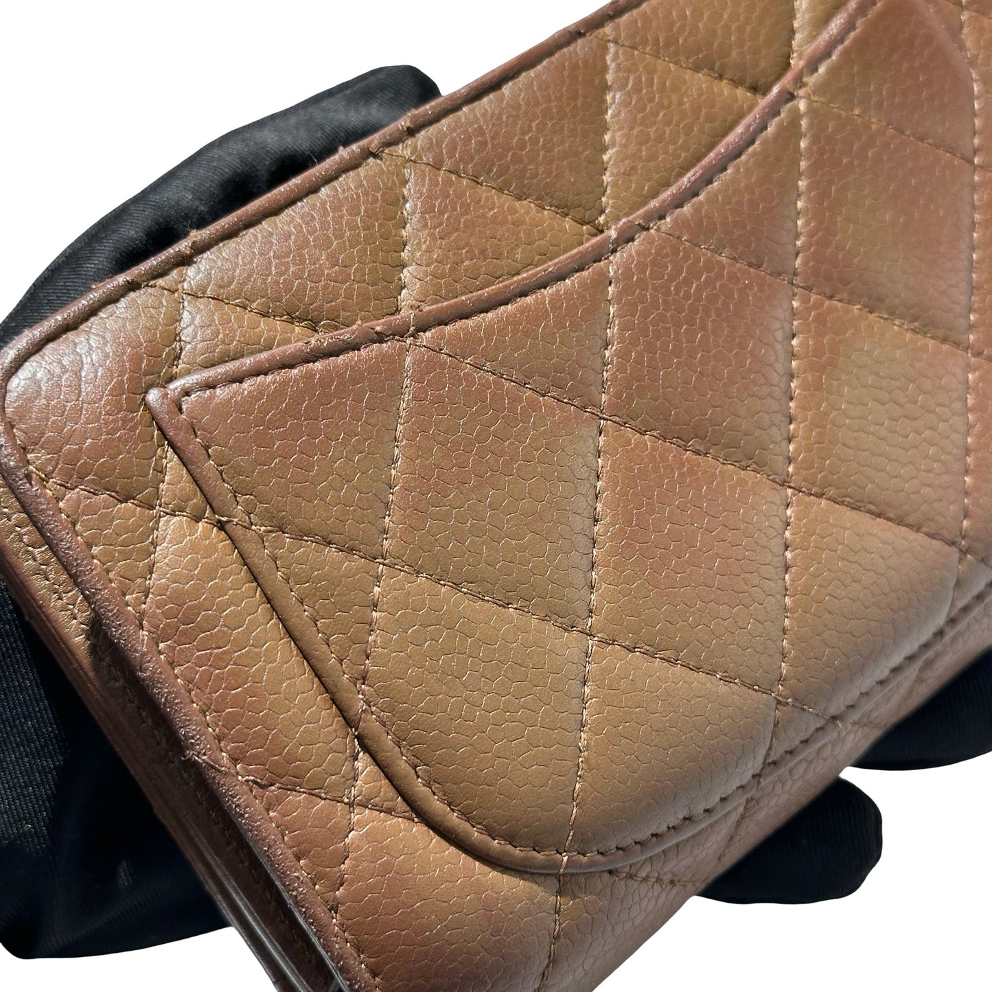 Used Chanel Wallet Brown PHW