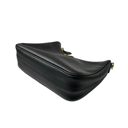 Used PRADA Calfskin Leather 3-in-1 Shoulder Bag GHW Black